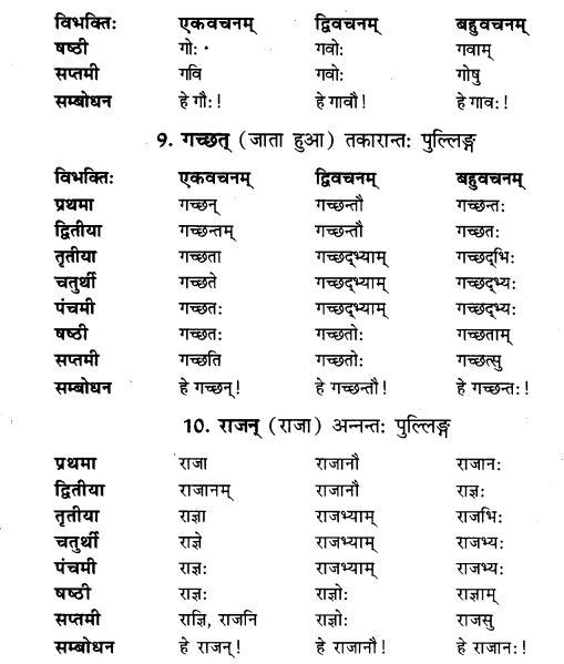 NCERT Solutions for Class 9th Sanskrit Chapter 5 Anathsabdhah, Halanthsabdah, Sarvnamsabdah, Sankhyavachansabdah 4