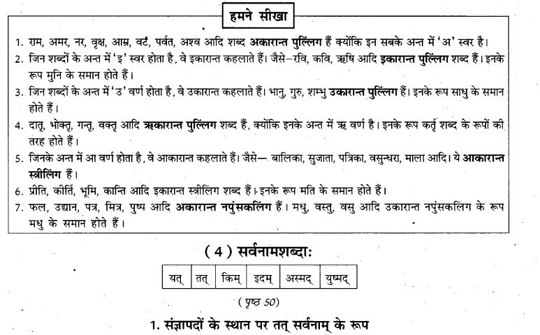 NCERT Solutions for Class 9th Sanskrit Chapter 5 Anathsabdhah, Halanthsabdah, Sarvnamsabdah, Sankhyavachansabdah 42