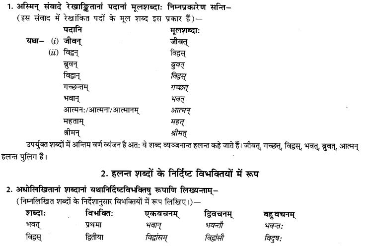 NCERT Solutions for Class 9th Sanskrit Chapter 5 Anathsabdhah, Halanthsabdah, Sarvnamsabdah, Sankhyavachansabdah 55