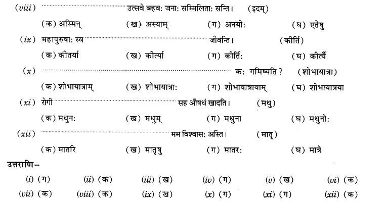 NCERT Solutions for Class 9th Sanskrit Chapter 5 Anathsabdhah, Halanthsabdah, Sarvnamsabdah, Sankhyavachansabdah 64