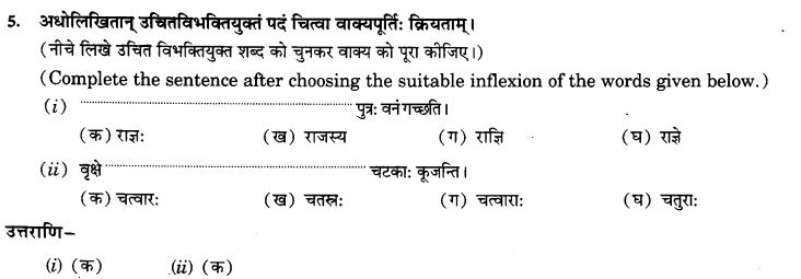 NCERT Solutions for Class 9th Sanskrit Chapter 5 Anathsabdhah, Halanthsabdah, Sarvnamsabdah, Sankhyavachansabdah 71