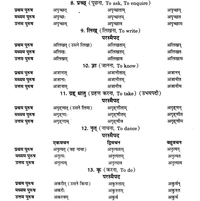 NCERT Solutions for Class 9th Sanskrit Chapter 7 Bhutakalah 2