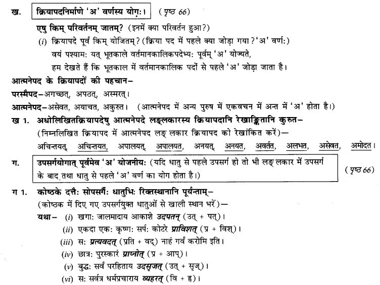 NCERT Solutions for Class 9th Sanskrit Chapter 7 Bhutakalah 6