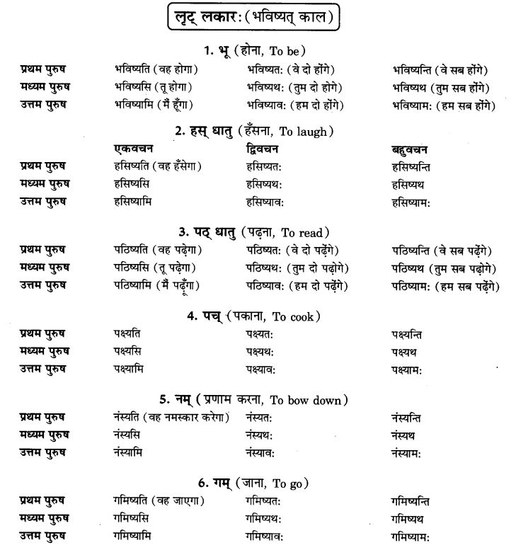 NCERT Solutions for Class 9th Sanskrit Chapter 8 Bhavishatakalah 1