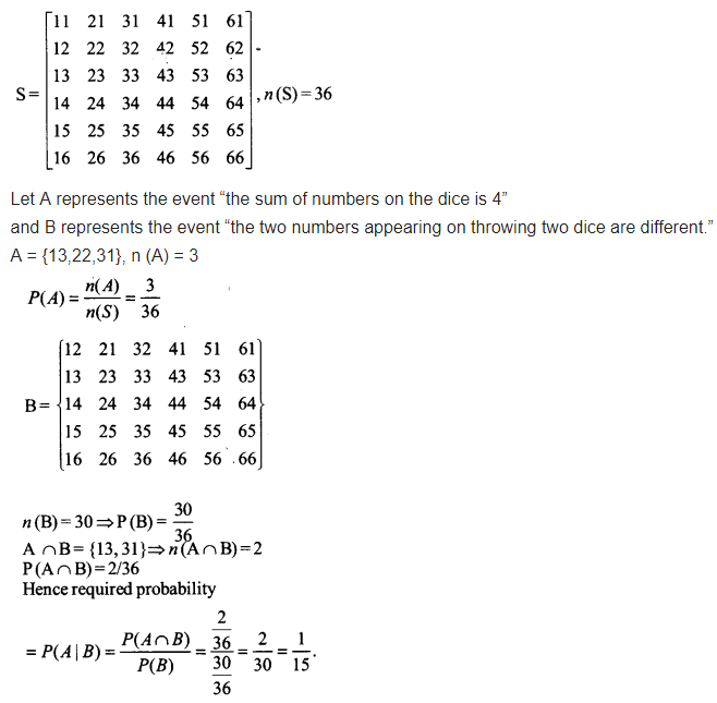 Probability Class 12 Maths NCERT Solutions Chapter 13 Ex 13.1 Q 14