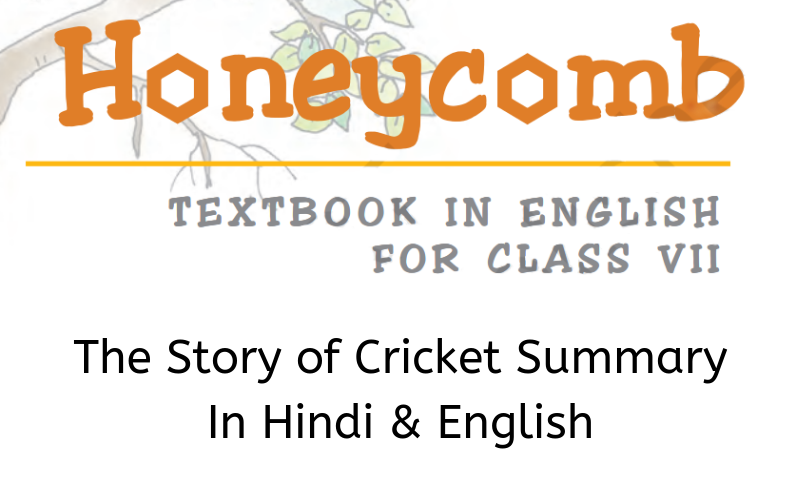 The Story of Cricket Summary Class 7 English