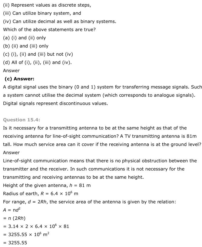 NCERT Solutions For Class 12 Physics Chapter 15 Communication Systems 2