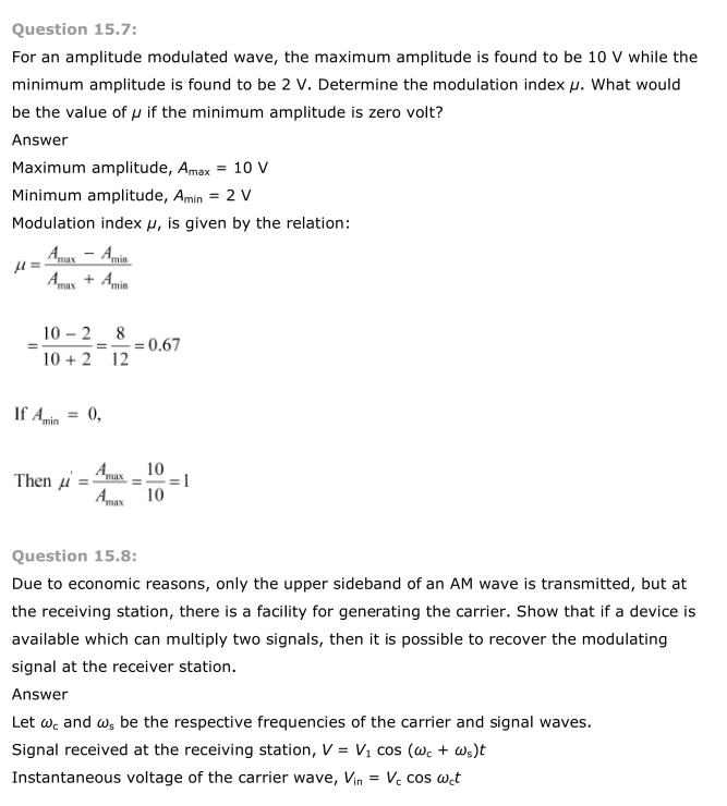 NCERT Solutions For Class 12 Physics Chapter 15 Communication Systems 5