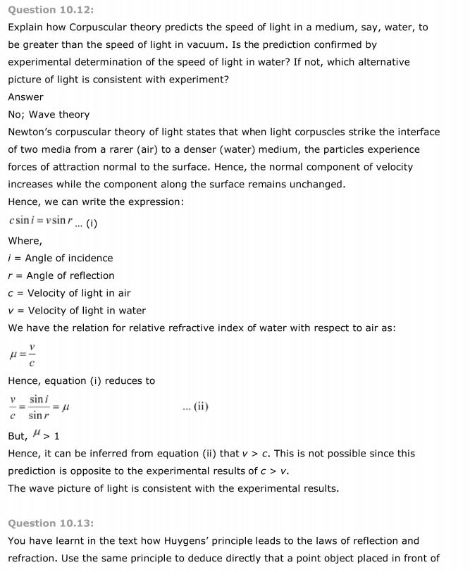 NCERT Solutions For Class 12 Physics Chapter 10 Wave Optics 10