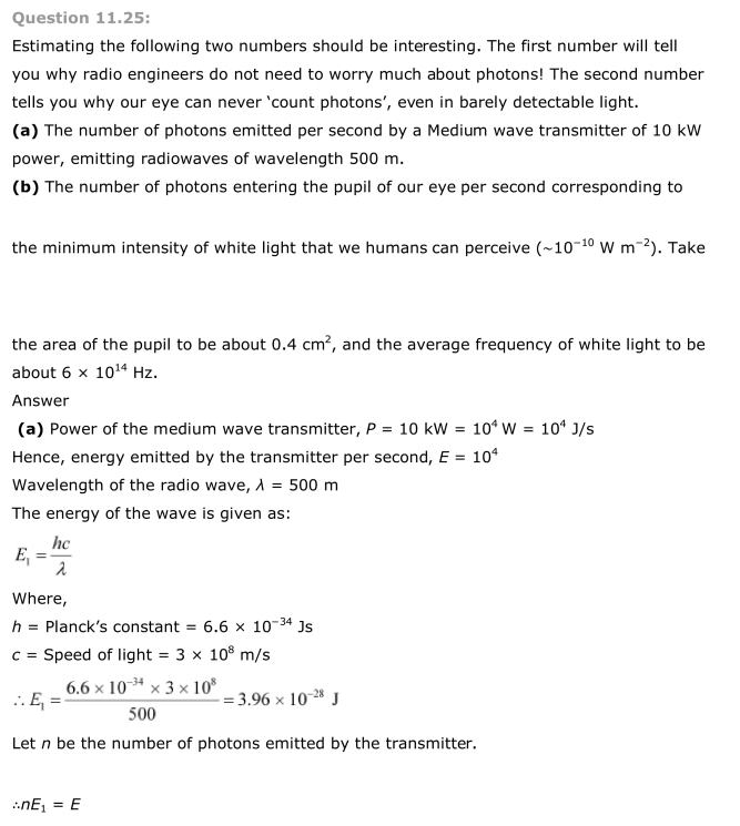 NCERT Solutions For Class 12 Physics Chapter 11 Dual Nature of Radiation and Matter 27