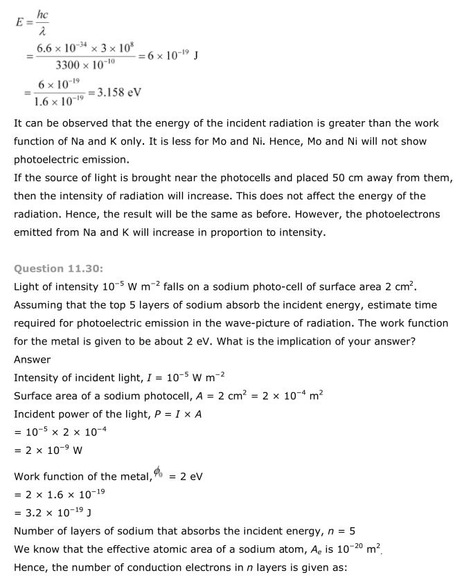 NCERT Solutions For Class 12 Physics Chapter 11 Dual Nature of Radiation and Matter 35