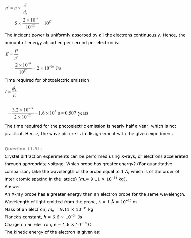 NCERT Solutions For Class 12 Physics Chapter 11 Dual Nature of Radiation and Matter 36
