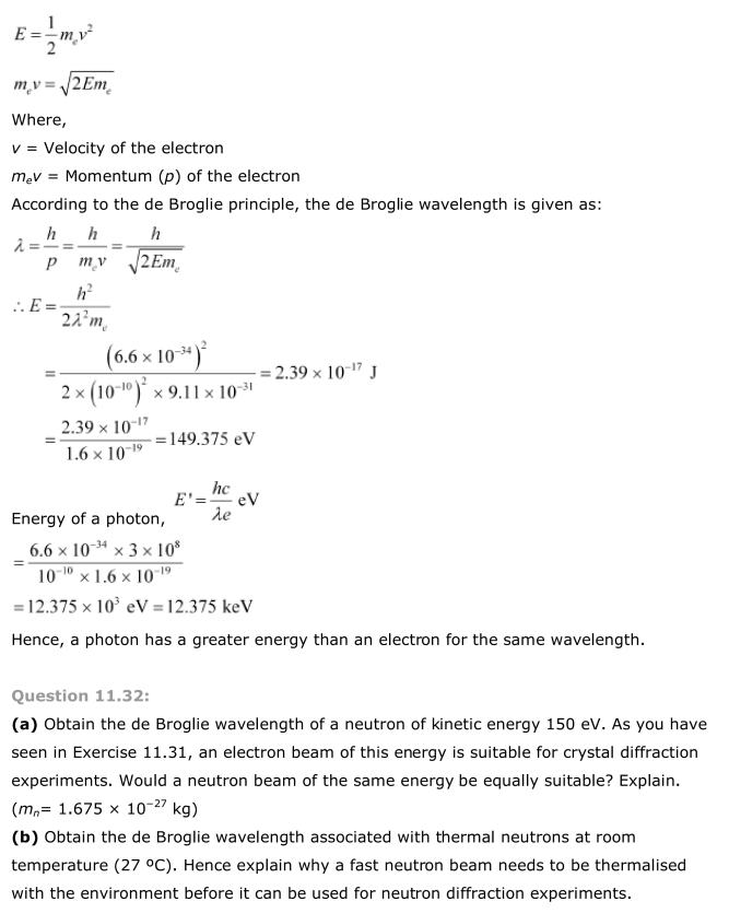 NCERT Solutions For Class 12 Physics Chapter 11 Dual Nature of Radiation and Matter 37