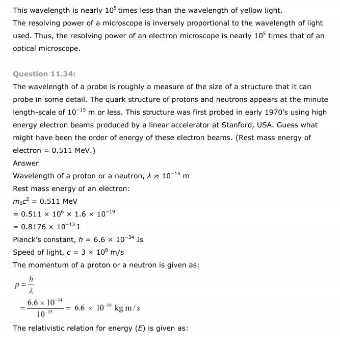 NCERT Solutions For Class 12 Physics Chapter 11 Dual Nature of Radiation and Matter 40