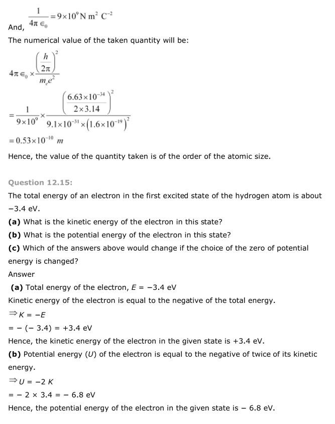 NCERT Solutions For Class 12 Physics Chapter 12 Atoms 17
