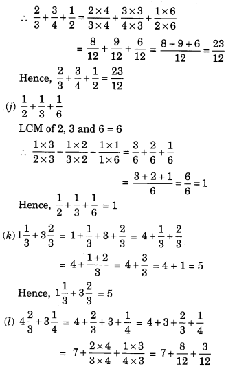 Solve : 1 - 2/3 (1 = 3/3) - Subtraction of Fractions - Class 6