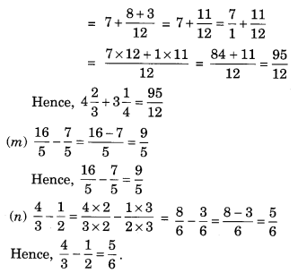 NCERT Solutions for Class 6 Maths Chapter 7 Fractions