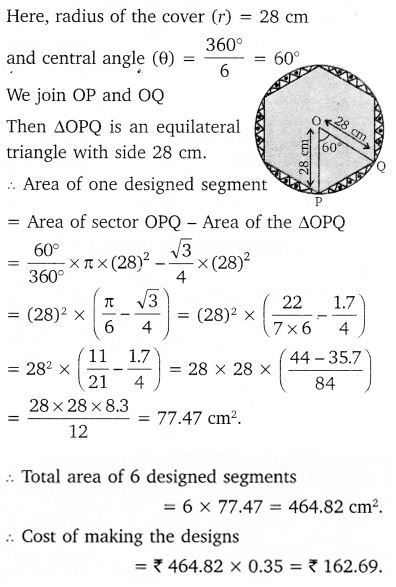 Areas Related To Circles Class 10 Maths NCERT Solutions Ex 12.2 PDF Q13
