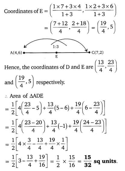 Ch 7 maths Class 10 NCERT Solutions Coordinate Ex 7.4 Free PDF Q6.1