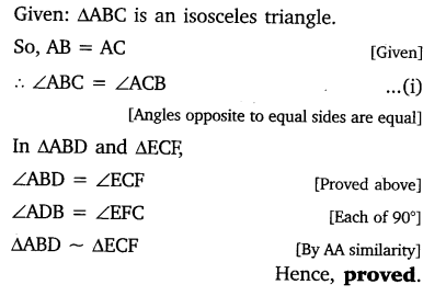 Class 10 Triangles Exercise 6.3