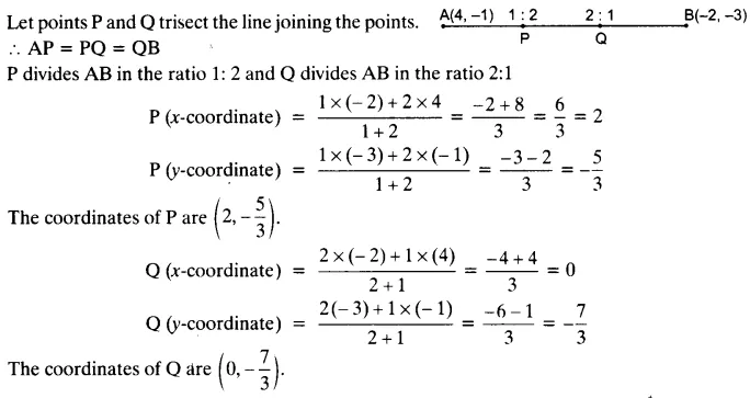 Coordinate Geometry Class 10 Maths NCERT Solutions Ex 7.2 PDF Q2