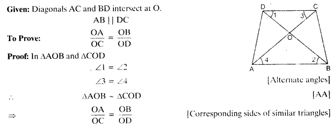 triangles class 10 solutions