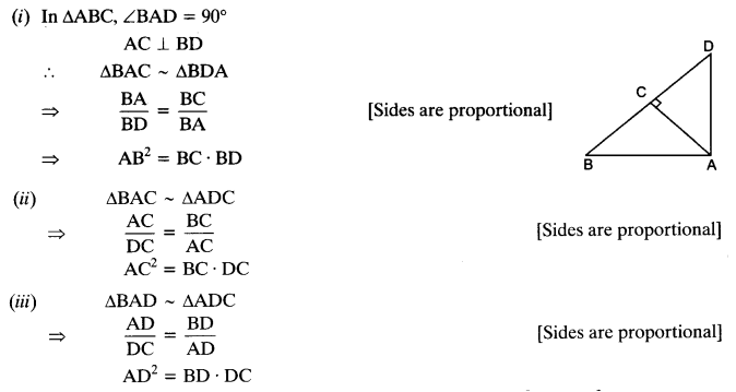 cbse class 10 maths triangles ex 6.5 ncert solutions