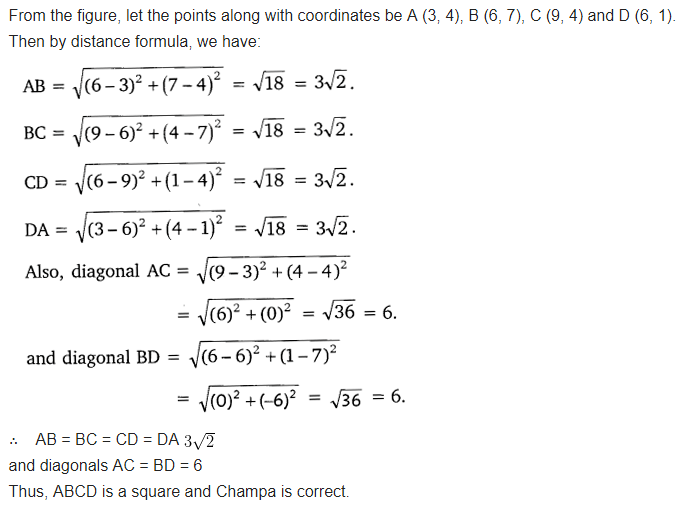 Ex 7.1 Class 10 Maths NCERT Solutions Ch 7 Coordinate Geometry PDF Download Q5