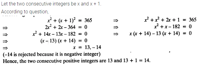 Exercise 4.2 Class 10 Maths NCERT Solutions Chapter 4 Quadratic Equations PDF Q3