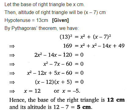 Exercise 4.2 Class 10 Maths NCERT Solutions Chapter 4 Quadratic Equations Q5