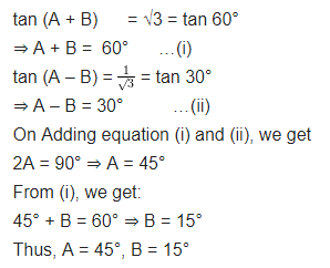 Exercise 8.2 Class 10 NCERT Solutions Chapter 8 Trigonometry PDF Download Q3