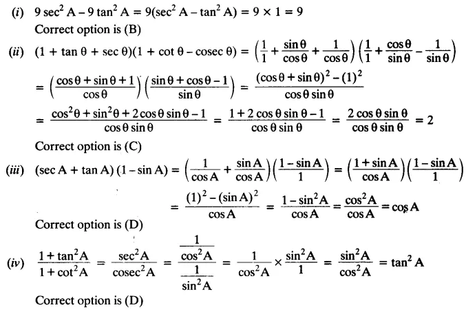 Exercise 8.4 Class 10 NCERT Solutions Chapter 8 Trigonometry PDF Download Q4