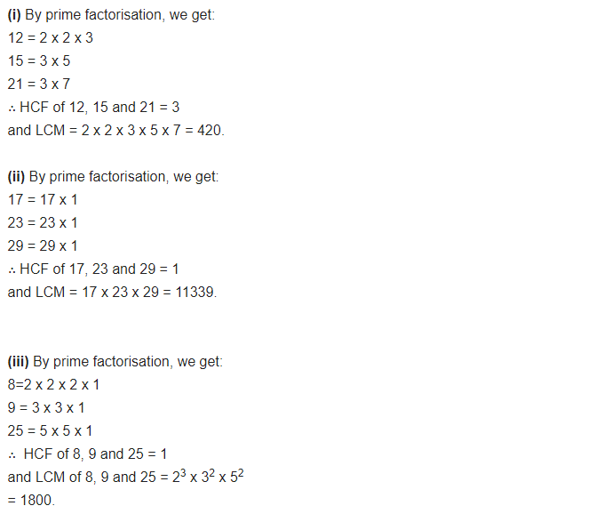 NCERT Solutions for Class 10 Maths Chapter 1 Real Numbers Ex 1.2 Q3