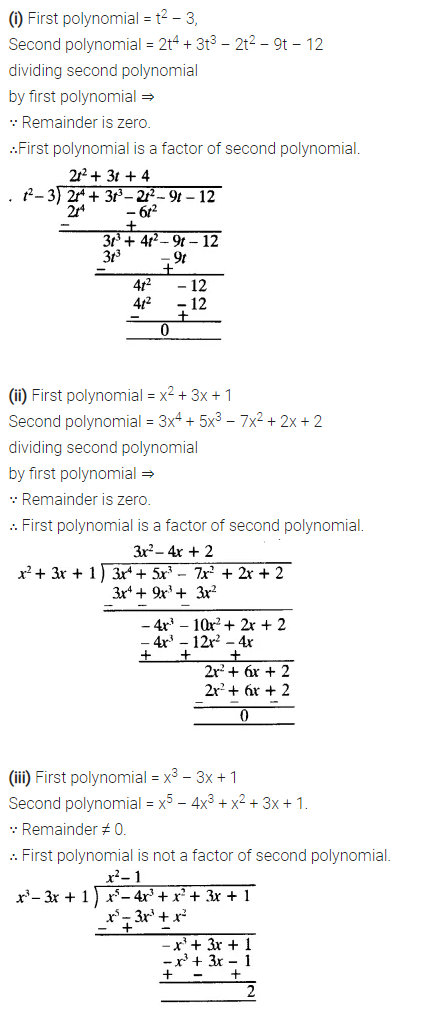 Polynomials class 10 Ex 2.3 Maths NCERT Solutions Q2