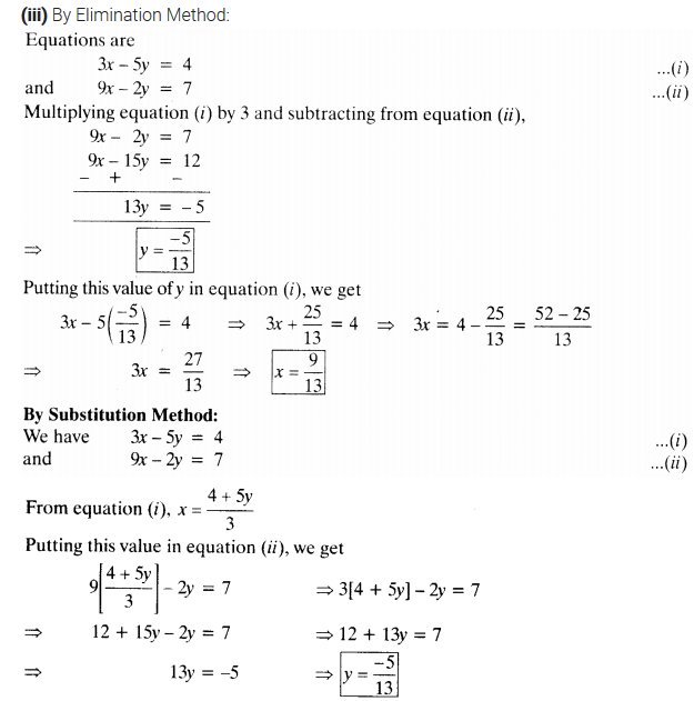 NCERT Solutions for Class 10 Maths Chapter 3 Pdf Pair Of Linear Equations In Two Variables Ex 3.4 Q1.2