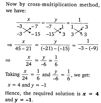 NCERT Solutions for Class 10 Maths Chapter 3 Pdf Pair Of Linear Equations In Two Variables Ex 3.5 Q1.3