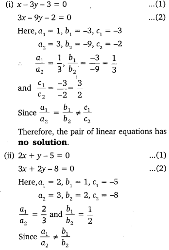 NCERT Solutions for Class 10 Maths Chapter 3 Pdf Pair Of Linear Equations In Two Variables Ex 3.5 Q1