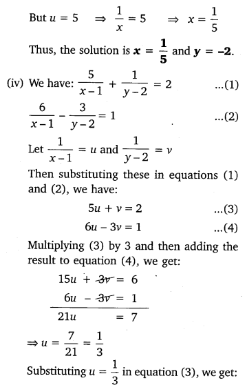 NCERT Solutions for Class 10 Maths Chapter 3 Pdf Pair Of Linear Equations In Two Variables Ex 3.6 Q1.4