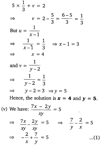 NCERT Solutions for Class 10 Maths Chapter 3 Pdf Pair Of Linear Equations In Two Variables Ex 3.6 Q1.5