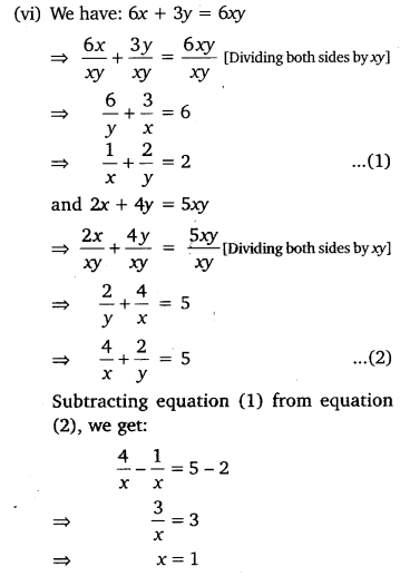 NCERT Solutions for Class 10 Maths Chapter 3 Pdf Pair Of Linear Equations In Two Variables Ex 3.6 Q1.7