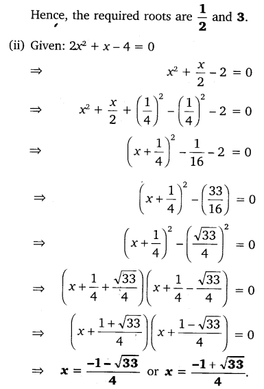 NCERT Solutions for Class 10 Maths Chapter 4 Quadratic Equations Exercise 4.3 PDF Q1.1