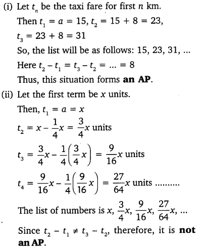 NCERT Solutions for Class 10 Maths Chapter 5 Pdf Arithmetic Progression Ex 5.1 Q1