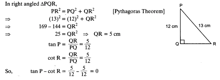 NCERT Solutions for Class 10 Maths Chapter 8 Trigonometry Exercise 8.1 PDF Download Q2