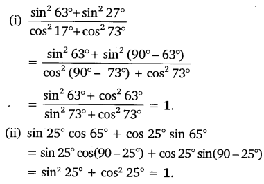NCERT Solutions for Class 10 Maths Chapter 8 Trigonometry Exercise 8.4 Free PDF Q3