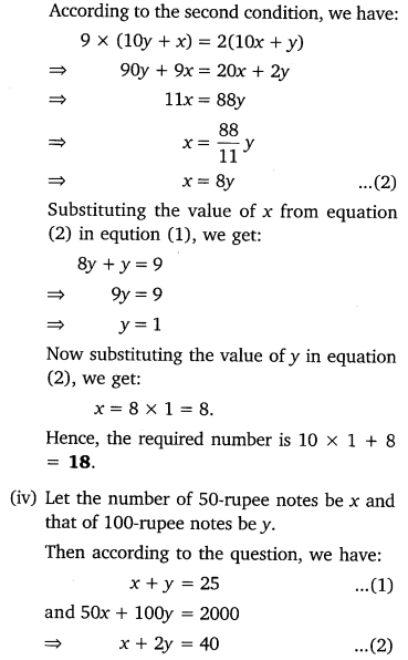 Pair Of Linear Equations In Two Variables Class 10 Maths NCERT Solutions Ex 3.4 Q2.3