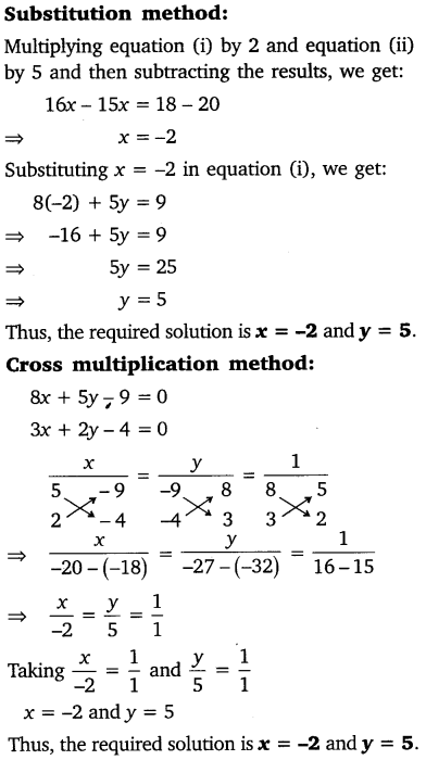 Pair Of Linear Equations In Two Variables Class 10 Maths NCERT Solutions Ex 3.5 Q3.1