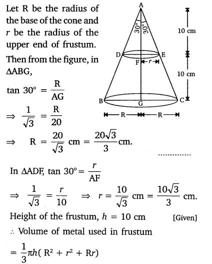 Surface Area And Volume Class 10 NCERT Solutions ex 13.4 PDF Q5