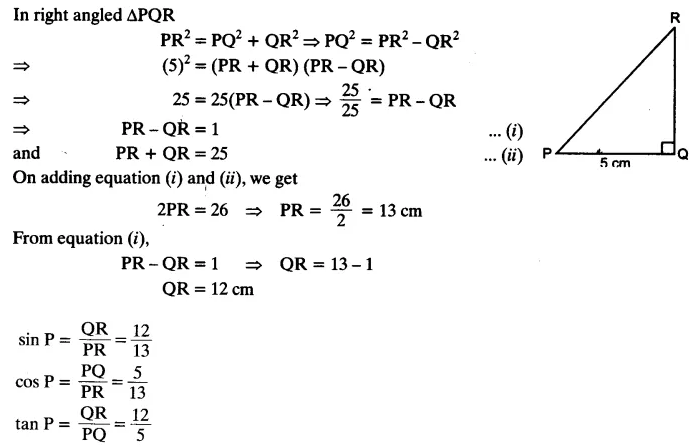 Trigonometry Class 10 Chapter 8 Exercise 8.1 NCERT Solutions Q10