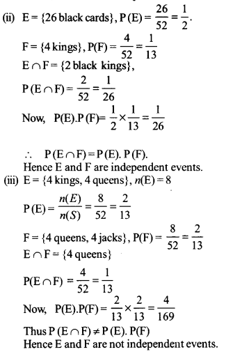 NCERT Solutions Class 12 Maths Chapter 13 Probability Ex 13.2 Q 15 - i