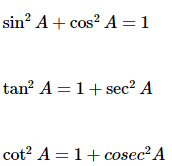 Trigonometric Formulas Square Law